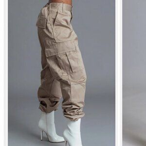 Coal N Terry Cargo Combat Pants in Sand